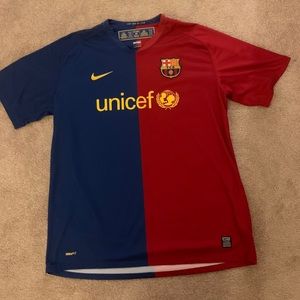 Men’s Nike Authentic 2008-09 Barcelona Home Jersey